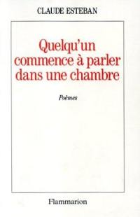 Quelqu'un commence à parler dans une chambre