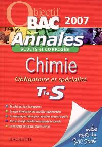 Chimie obligatoire et spécialité terminale S : sujets et corrigés