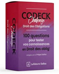 Codeck challenge : droit des obligations : 100 questions pour tester vos connaissances en droit des oblig'
