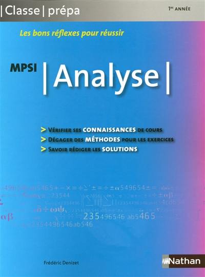 Analyse MPSI