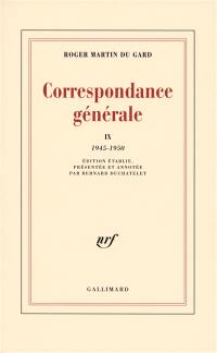 Correspondance générale. Vol. 09. 1945-1950