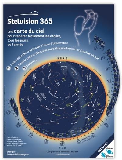 Stelvision 365 : une carte du ciel pour repérer facilement les étoiles, tous les jours de l'année