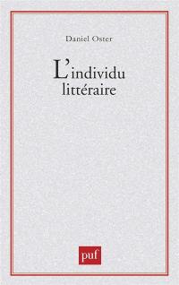 L'individu littéraire