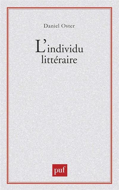 L'individu littéraire