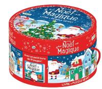 Noël magique : livre + puzzle géant