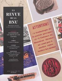 Revue de la BNU (La), n° 18. Rassembler les mots et les choses