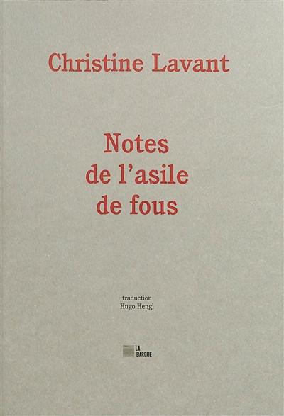 Notes de l'asile de fous