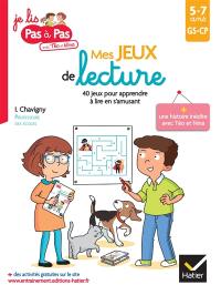 Mes jeux de lecture GS-CP, 5-7 ans : 40 jeux pour apprendre à lire en s'amusant