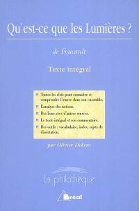 Qu'est-ce que les lumières ?, Michel Foucault : texte intégral