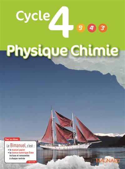Le Livre Scolaire Cycle 4 Physique Chimie Livre : Physique chimie cycle 4, 5e, 4e, 3e : programme 2016 : bimanuel -  Magnard - 9782210107809