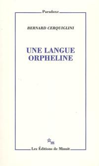 Une langue orpheline