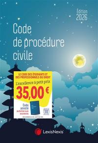 Code de procédure civile 2026 : jaquette blue temple