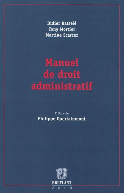 Manuel de droit administratif