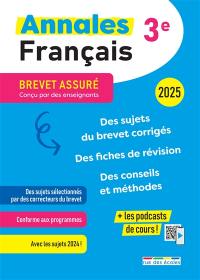 Annales français 3e : 2025