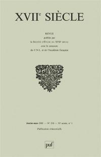 Dix-septième siècle, n° 210