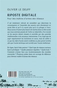 Riposte digitale : pour des maîtres d'armes des réseaux