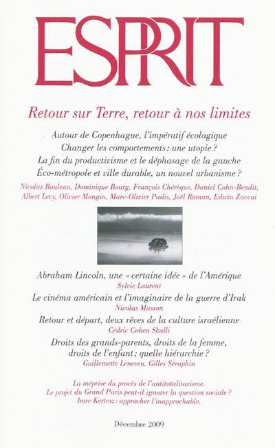 Esprit, n° 360. Retour sur terre, retour à nos limites Esprit, n° 360. Retour sur terre, retour à nos limites