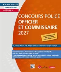 Concours police, officier et commissaire 2027 : catégorie A