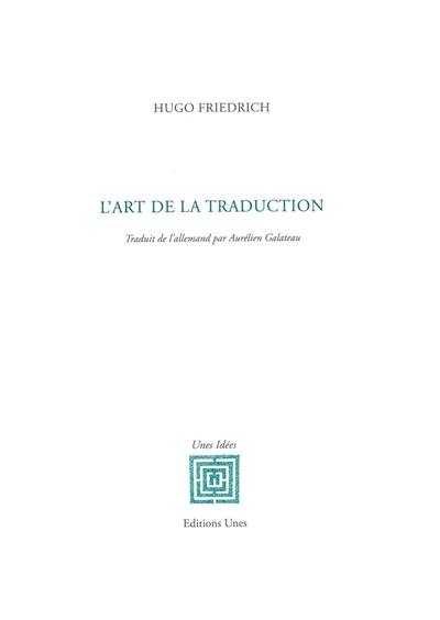 L'art de la traduction L'art de la traduction