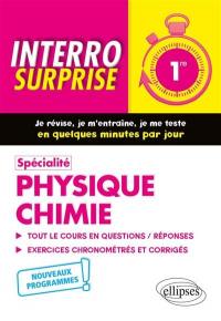 Spécialité physique chimie 1re : nouveaux programmes