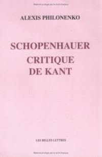 Schopenhauer, critique de Kant