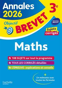 Maths : annales brevet 2026, sujets & corrigés