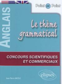 Le thème grammatical anglais aux concours scientifiques et commerciaux