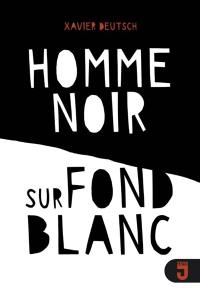 Homme noir sur fond blanc
