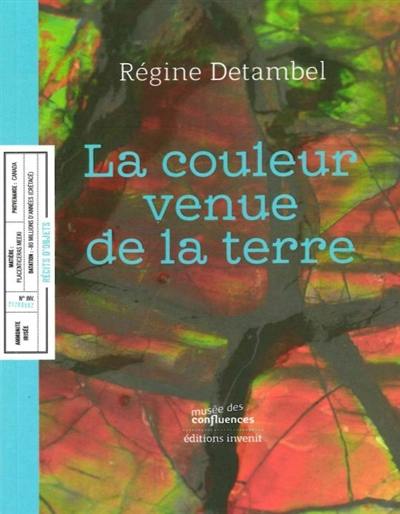 La couleur venue de la terre La couleur venue de la terre