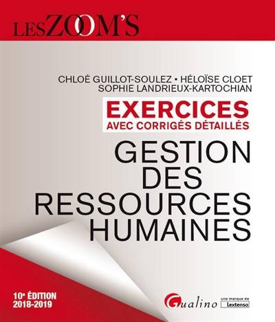 Gestion des ressources humaines : exercices avec corrigés détaillés : 2018-2019 Gestion des ressources humaines : exercices avec corrigés détaillés : 2018-2019