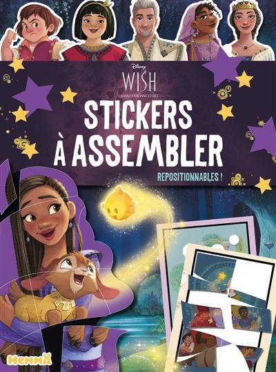 Livre : Disney Wish : Stickers à assembler - Hemma - 9782508057908
