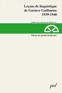 Théorie des parties du discours, 1939-1940 19