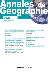 Annales de géographie, n° 764