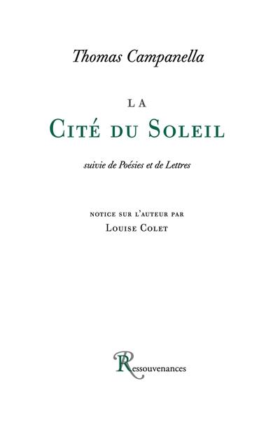 La cité du soleil La cité du soleil