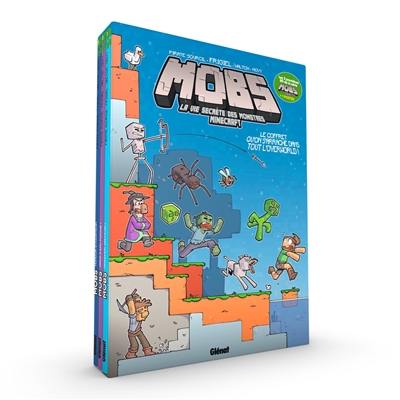 Mobs, la vie secrète des monstres Minecraft : le coffret qu'on s'arrache dans tout l'Overworld : tomes 01 à 03