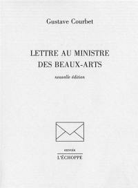 Lettre au ministre des Beaux-Arts
