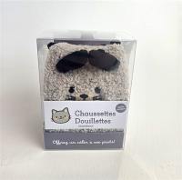 Chaussettes douillettes : chat