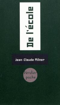De l'école : essai