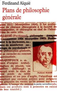 Plans de philosophie générale