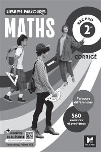 Maths bac pro 2de : corrigé