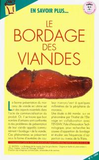 En savoir plus : le bordage des viandes