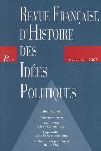 Revue française d'histoire des idées politiques, n° 25 Revue française d'histoire des idées politiques, n° 25