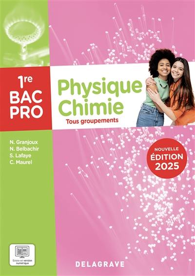 Physique chimie 1re bac pro tous groupements : 2025