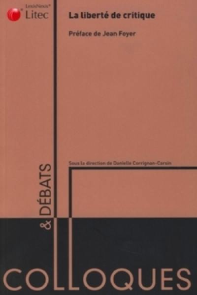 La liberté de critique