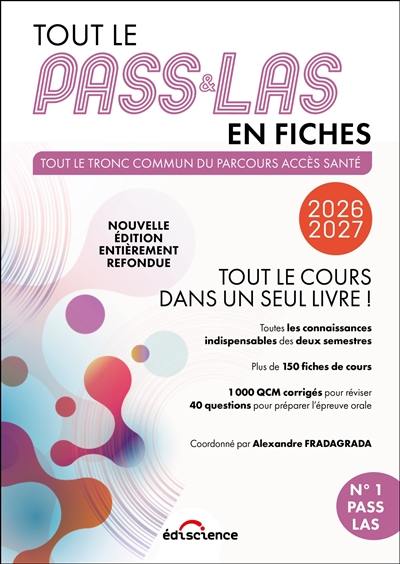 Tout le Pass & LAS en fiches : tout le tronc commun du parcours accès santé : 2026-2027