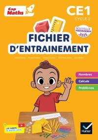 Cap maths CE1, cycle 2 : fichier d'entraînement + cahier de géométrie : nouveaux programmes 2025