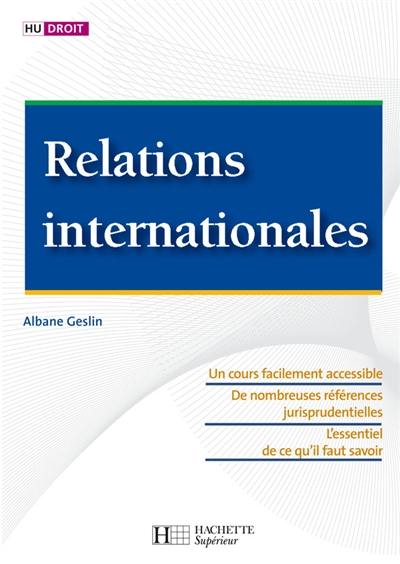 Relations internationales Relations internationales