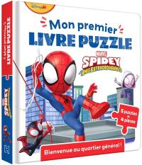 Spidey et ses amis extraordinaires : bienvenue au QG : 5 puzzles de 4 pièces