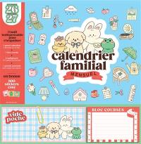 Calendrier familial mensuel : l'outil indispensable pour s'organiser : septembre 2026-décembre 2027