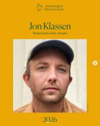 Jon Klassen, Prix Astrid Lindgren 2026 !